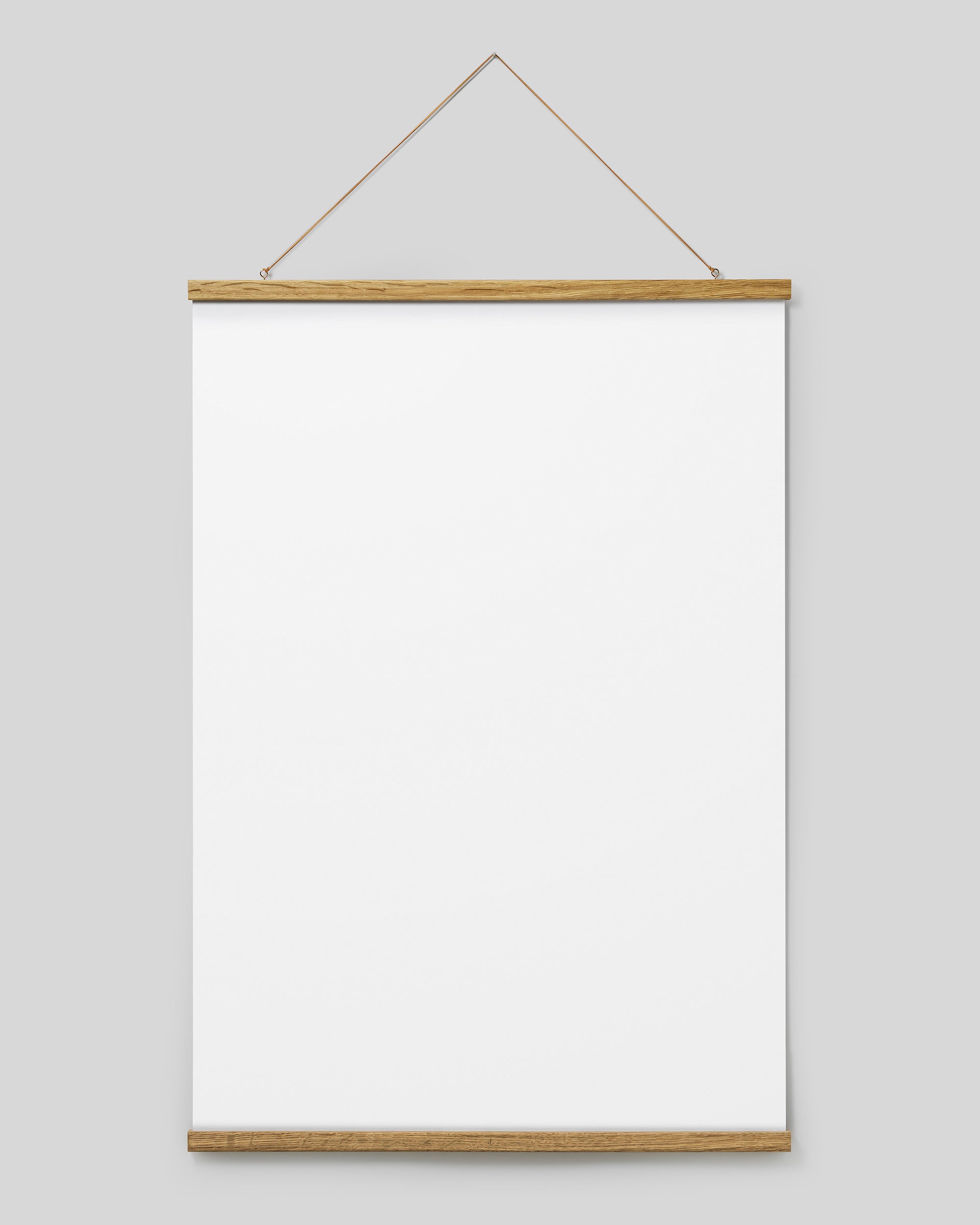 Poster hanger oak 28 in, magnet fastener