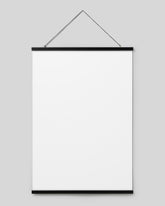 Poster hanger black 28 in, magnet fastener