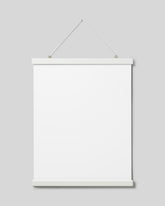 Poster hanger white 16 in, magnet fastener