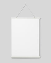 Poster hanger white 20 in, magnet fastener