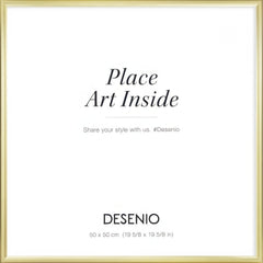 Picture frame gold, 20 x 20 in