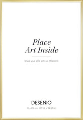 Picture frame gold, 28 x 39 in