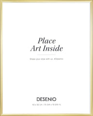 Picture frame gold, 16 x 20 in