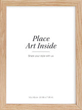 Oak picture frame, 5 x 7 in