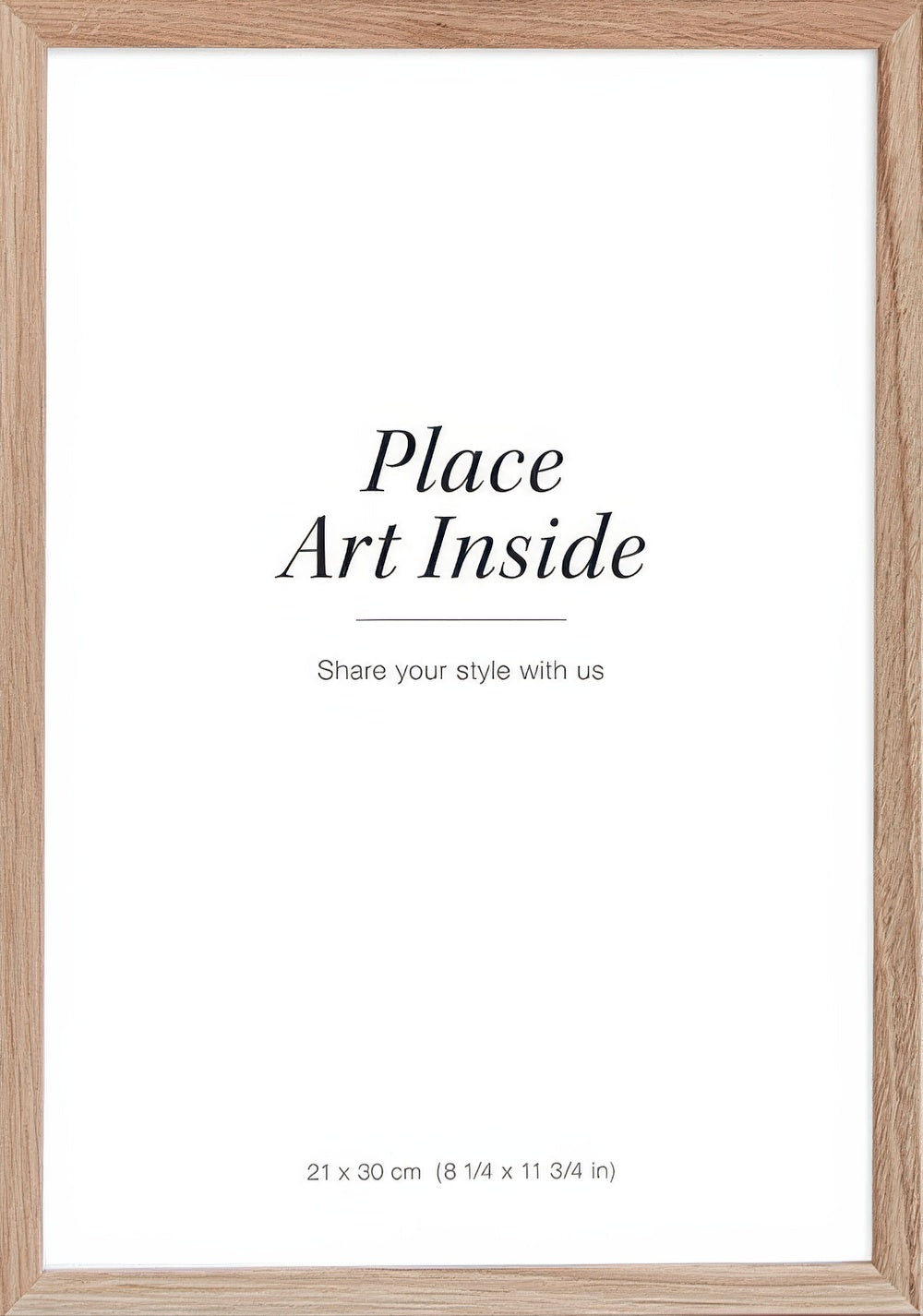 Oak picture frame, 8 x 12 in