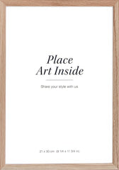 Oak picture frame, 8 x 12 in