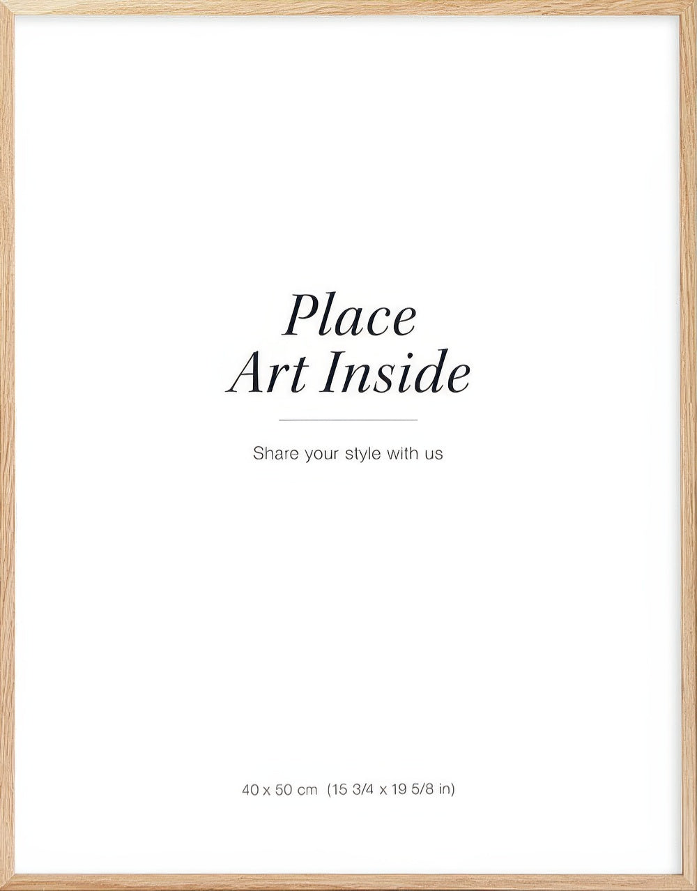 Oak picture frame, 16 x 20 in