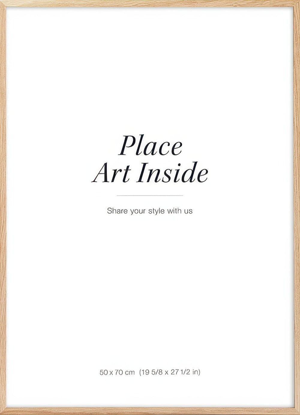 Oak picture frame, 20 x 28 in