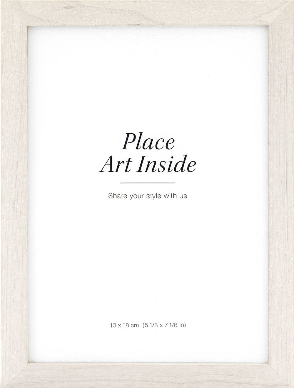 Wood frame light, 5 x 7 in