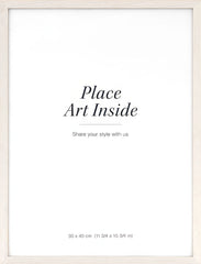 Wood frame light, 12 x 16 in