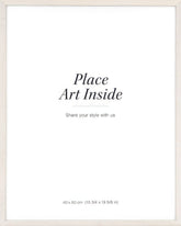 Wood frame light, 16 x 20 in