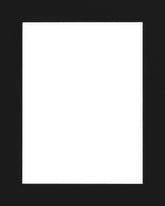 Mat board black, 16” x 20” in
