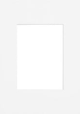 Mat board white, 8” x 12” in