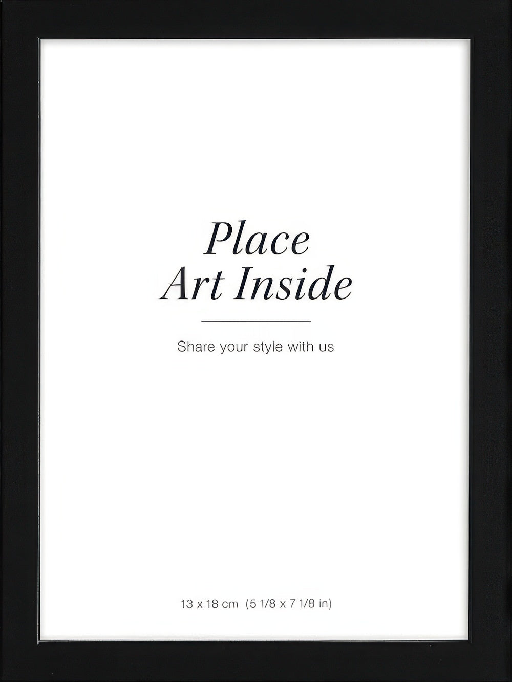 Black picture frame, 5 x 7 in