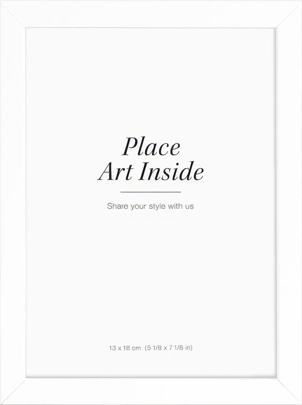 White picture frame, 5 x 7 in