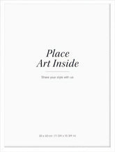 White picture frame, 12 x 16 in