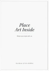 White picture frame, 28 x 39 in
