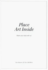 White picture frame, 28 x 39 in