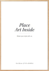 Oak picture frame, 28 x 39 in