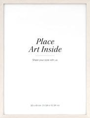 Wood frame light, 12 x 16 in