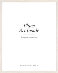 Wood frame light, 16 x 20 in