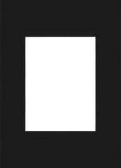 Mat board black, 20” x 28” in
