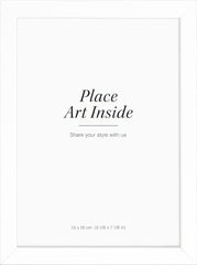 White picture frame, 5 x 7 in