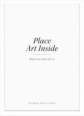 White picture frame, 8 x 12 in
