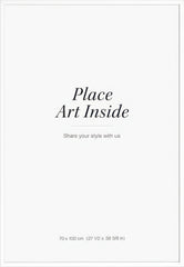 White picture frame, 28 x 39 in
