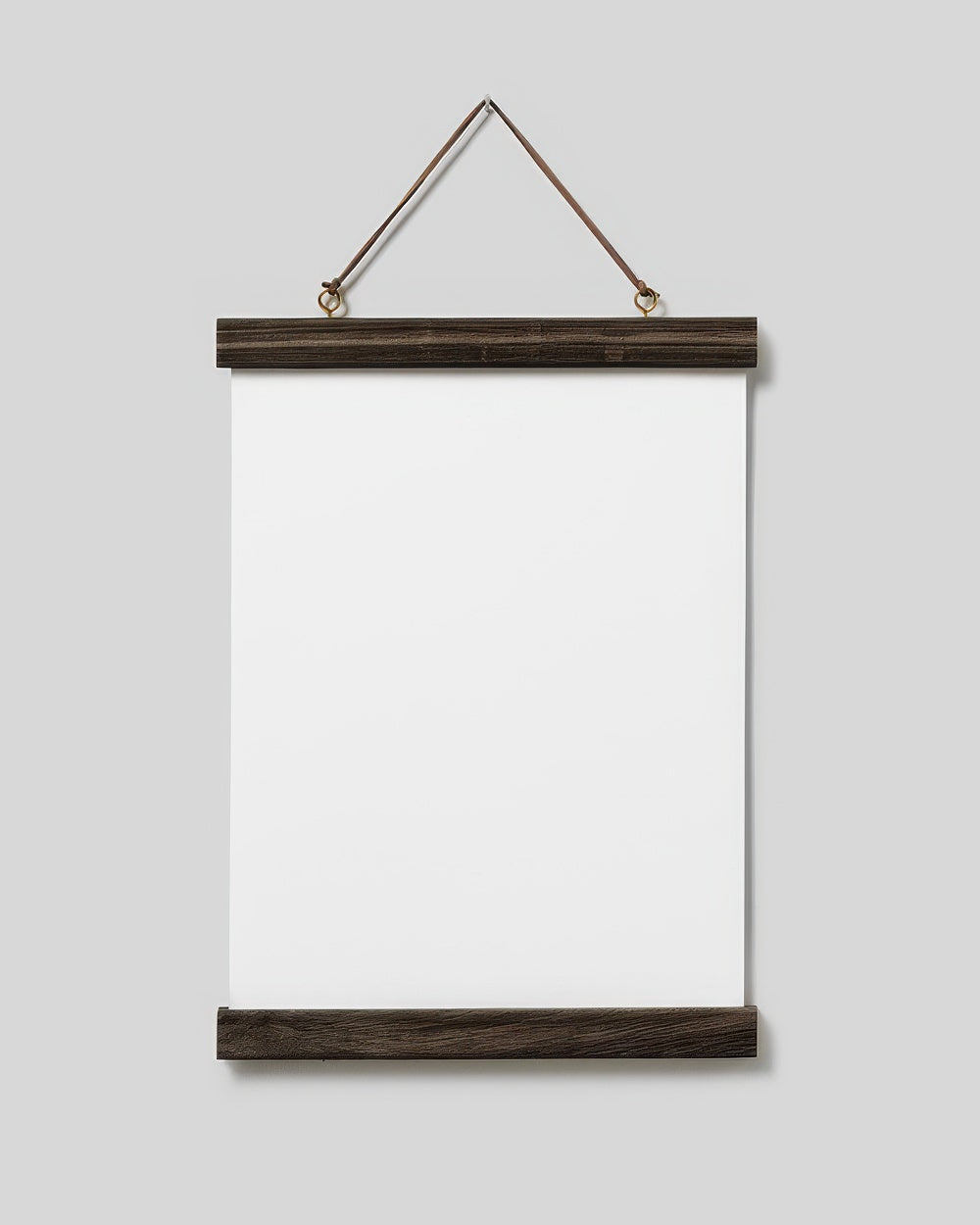 Poster Hanger Dark Oak 9” in, magnet fastener
