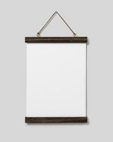 Poster Hanger Dark Oak 9” in, magnet fastener