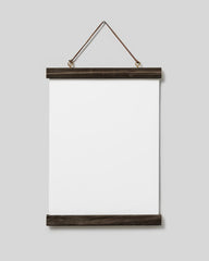 Poster Hanger Dark Oak 9” in, magnet fastener