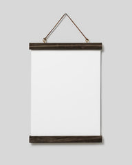 Poster Hanger Dark Oak 9” in, magnet fastener
