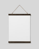 Poster Hanger Dark Oak 12” in, magnet fastener
