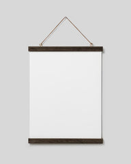 Poster Hanger Dark Oak 12” in, magnet fastener