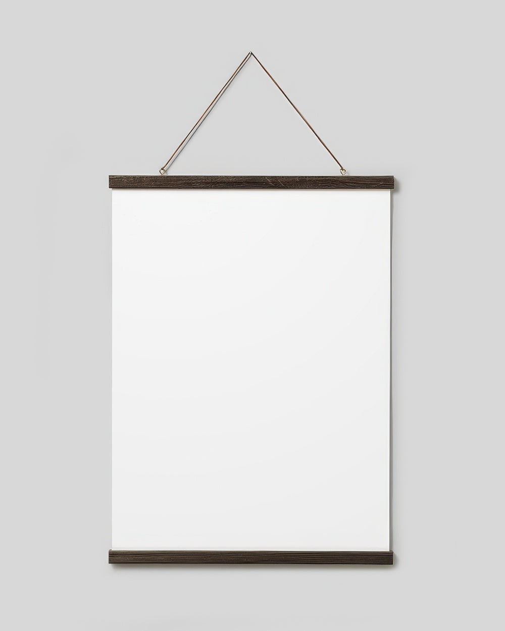 Poster Hanger Dark Oak 20” in, magnet fastener