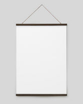 Poster Hanger Dark Oak 28” in, magnet fastener