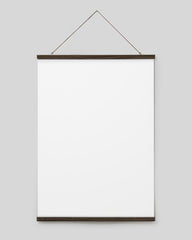 Poster Hanger Dark Oak 28” in, magnet fastener