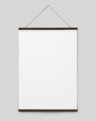 Poster Hanger Dark Oak 28” in, magnet fastener