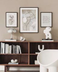 Abstract Line Art Trio Poster pack
