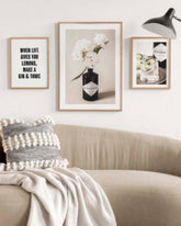 Gin and Flowers Trio Poster pack
