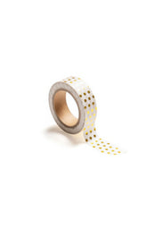 Washi tape, polka dot gold