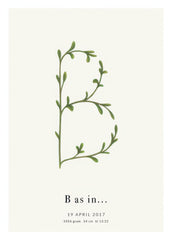 Botanic Letter B Personal