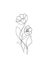 Flower Lines No1 Print