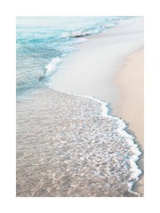 Blue Beach Wave Print