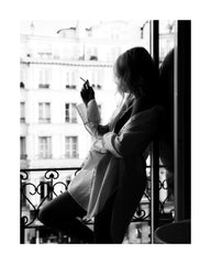 Smoking in Paris Print