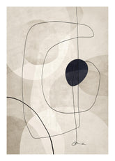 Beige Graphics No1 Print