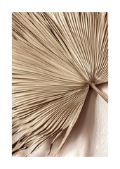 Golden Palm Leaf No1 Print