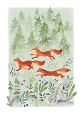 Leash Of Foxes Print