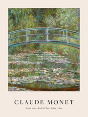 Monet - Bridge over a Pond of Water Lilies Print